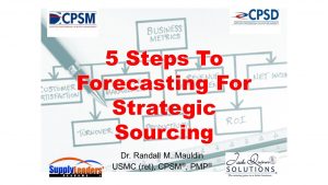 Five Steps To Forecasting For Strategic Sourcing