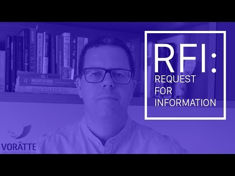 Strategic Sourcing – RFI