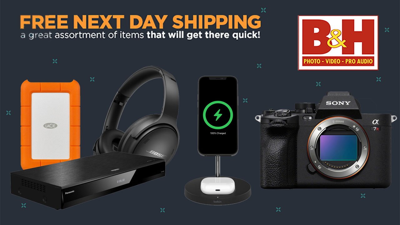 Free overnight shipping on 100s of gift ideas at B&H Photo